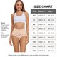 thumbnail image 5 of Ropa interior postparto para mujeres, bragas de algodón de talle alto, cobertura completa, paquete de 5, color beige., 5 of 5