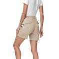 thumbnail image 3 of Xidunhg Women's Hiking Cargo Shorts Quick Dry Nylon Shorts Summer Travel Active Golf Shorts with 6 Pockets Water Resistant Light Khaki L, 3 of 9