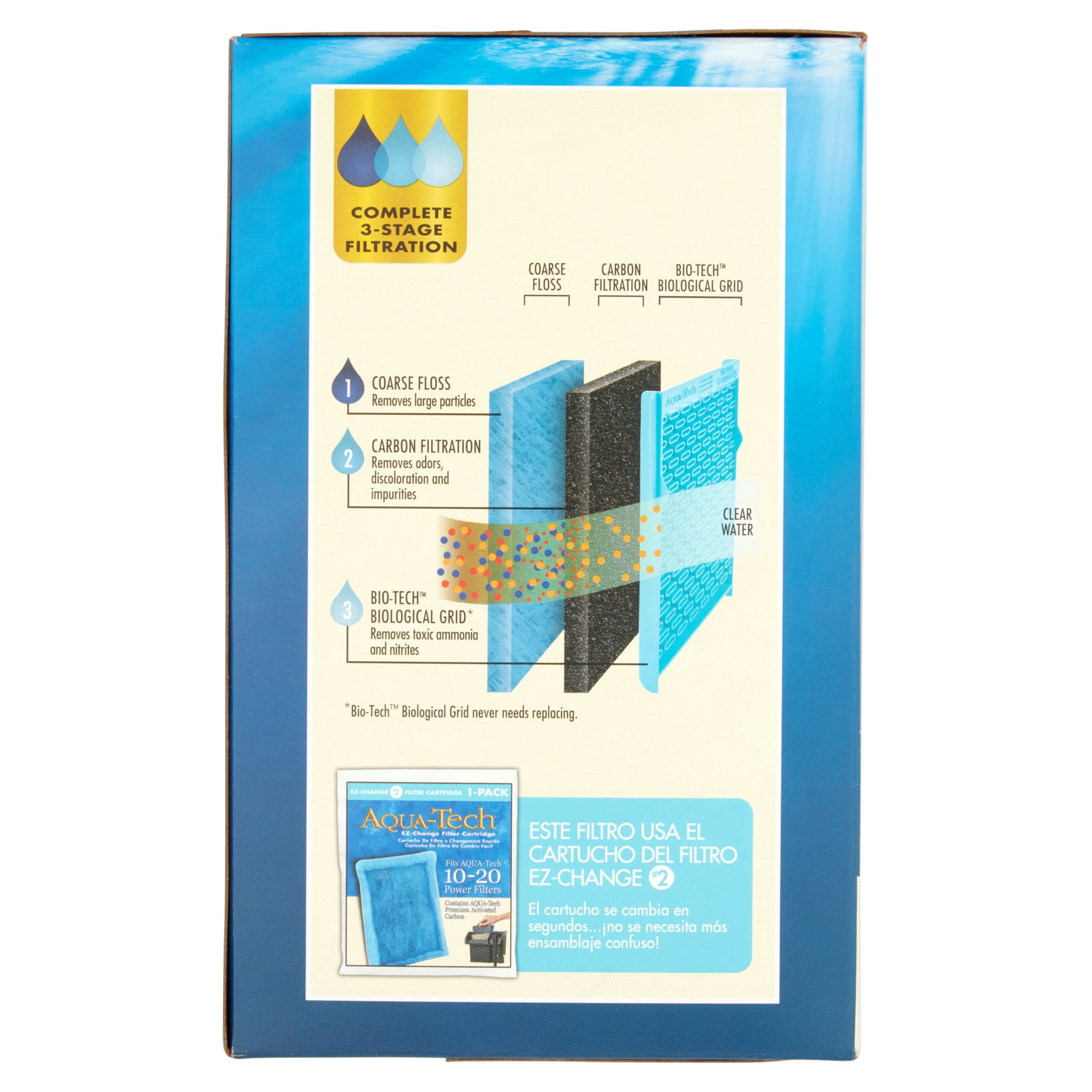 Aqua-Tech Ultra Quiet Power Filter for 10-20 Gallons