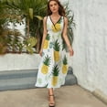thumbnail image 5 of Lunarable Pineapple Sleeveless Dress Woman Fashion Long Dresses Women's Summer Suit Dress 2025, 5 of 7
