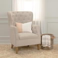 thumbnail image 2 of Rizzy Home Natural/Orange 14"X20" Color Block Stripe Woven Poly Filled Throw Pillow, 2 of 5