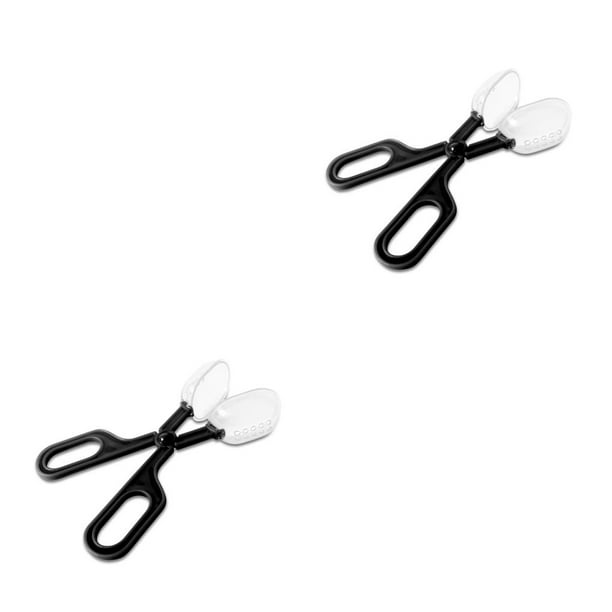 Cateissary Tijera portátil para atrapar insectos, para interior y exterior, acuario, pinza para insectos, pinza, herramienta de alimentación, Negro 2piezas