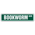 thumbnail image 1 of Bookworm Book Worm Rue Signe Bibliothèque Lire e-Reader Intérieur / Extérieur 36" de Large, 1 of 4