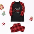thumbnail image 2 of Kaemgyyd Family Christmas Pjs Matching Sets Long Sleeve Crew Neck Top and Plaid Bottom Trendy Sleepwear Loungewear 2 Piece Outfit, 2 of 6
