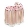 Embrace Bassinet with Stripe and Flower Bedding Set
