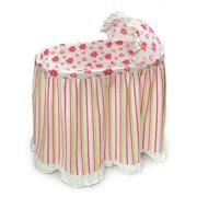 Embrace Bassinet with Stripe and Flower Bedding Set