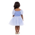thumbnail image 4 of Disney Princess Toddler Girls Cinderella Cosplay Tutu Dress with Puff Sleeves, Sizes 12M-5T, 4 of 7