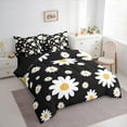 thumbnail image 3 of Feelyou Chic Flower Floral Bedding Comforter Set 7pcs for Women, Vibrant Groovy Daisy King Bedding Sets, Vintage Fashion Style Reversible Bed Sheets, Breathable Home Decor, 3 of 7