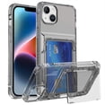 thumbnail image 2 of Funda TEKKU TPU Tarjetero para iPhone 15 PLUS Humo, 2 of 6