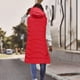 thumbnail image 5 of Chaqueta de mujer con capucha, manga larga, cremallera, sin mangas, parkas, abrigos, tops con bolsillo, 5 of 6