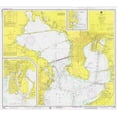thumbnail image 2 of NOAA Historical Map and Chart Collection 22x20 White Modern Wood Framed Museum Art Print Titled - Nautical Chart - Tampa Bay - Northern Part ca. 1975, 2 of 4