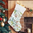 thumbnail image 5 of Coolnut 17.7 Inch Christmas Stockings, 1 PCS Floral Pattern Presonalized Large Stocking Sock for Family Holiday Xmas Party Decorations, 5 of 7