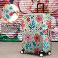 thumbnail image 4 of Pioneer Flower Floral Print Pattern Luggage Cover Fashion Suitcase Cover Baggage Covers Fit 25-28 Inch Luggage (Go Travel), 4 of 5