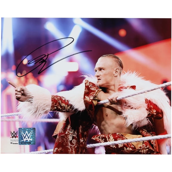 Ilja Dragunov WWE Autographed 8" x 10" Leaning On Ropes Photograph - Fanatics Authentic Certified