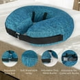thumbnail image 6 of MIDOG Inflatable Dog Neck Donut Collar, Soft Polyester Recovery Cone for Small Medium Large Dogs & Cats, Blue, Large, 6 of 9