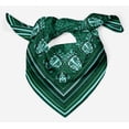 thumbnail image 4 of Phagun Green Tribal African Printed Square Pure Silk&nbsp;Scarf&nbsp;For Hair Neck Head Bandanas For Women, 4 of 6