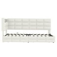 thumbnail image 6 of JERFIT Upholstered Twin Size Daybed with Storage 2 Drawers and Charging Station Day Bed Frame, 6 of 10