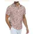 thumbnail image 2 of Iceglad Men's Hawaiian Shirt Short Sleeve Casual Button Down Shirt for Men Printed Summer Beach Shirt, 2 of 5