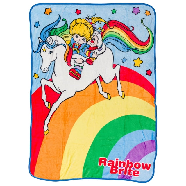 Manta polar plateada Buffalo Rainbow Brite 45 x 60 cm
