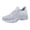 Gray, variant on Women's Platform Wedge Sneakers, Breathable Mesh Flying Woven, Lightweight Non-Slip Running Shoes for Gym & Walking Blue