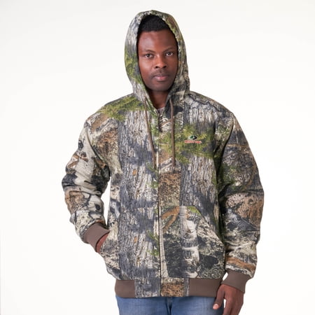 Mossy Oak Mountain Country Men s Mid-Length Insulated Hunting Bomber Jacket  up to Size 3XL