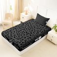 thumbnail image 4 of Castle Fairy Abstract Skull Twin Sheets 3pcs,Vintage Leopard Graffiti Bedding,Charcoal Gray,1 Fitted Sheet,1 Flat Sheet and 1 Pillowcase, 4 of 6