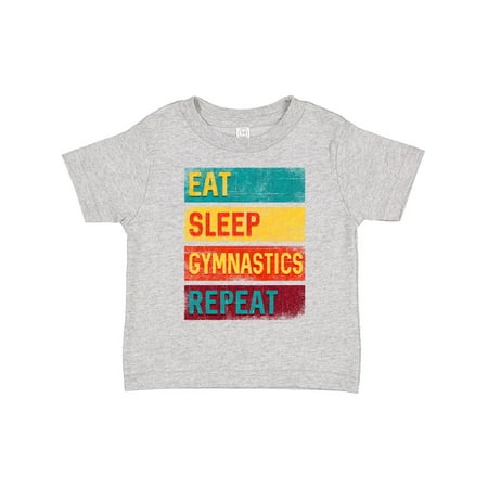 

Inktastic Gymnast Eat Sleep Gymnastics Repeat Gift Toddler Boy or Toddler Girl T-Shirt