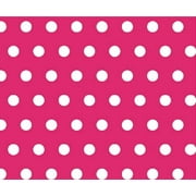 SheetWorld Fitted Sheet (Fits BabyBjorn Travel Crib Light) - Polka Dots Hot Pink