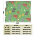 thumbnail image 5 of LNWH Greenland Hippo Bear Cartoon Pattern Throw Blanket, Fluffy Soft Cozy Bed Flange Plush Blankets, 60"x50", 5 of 8