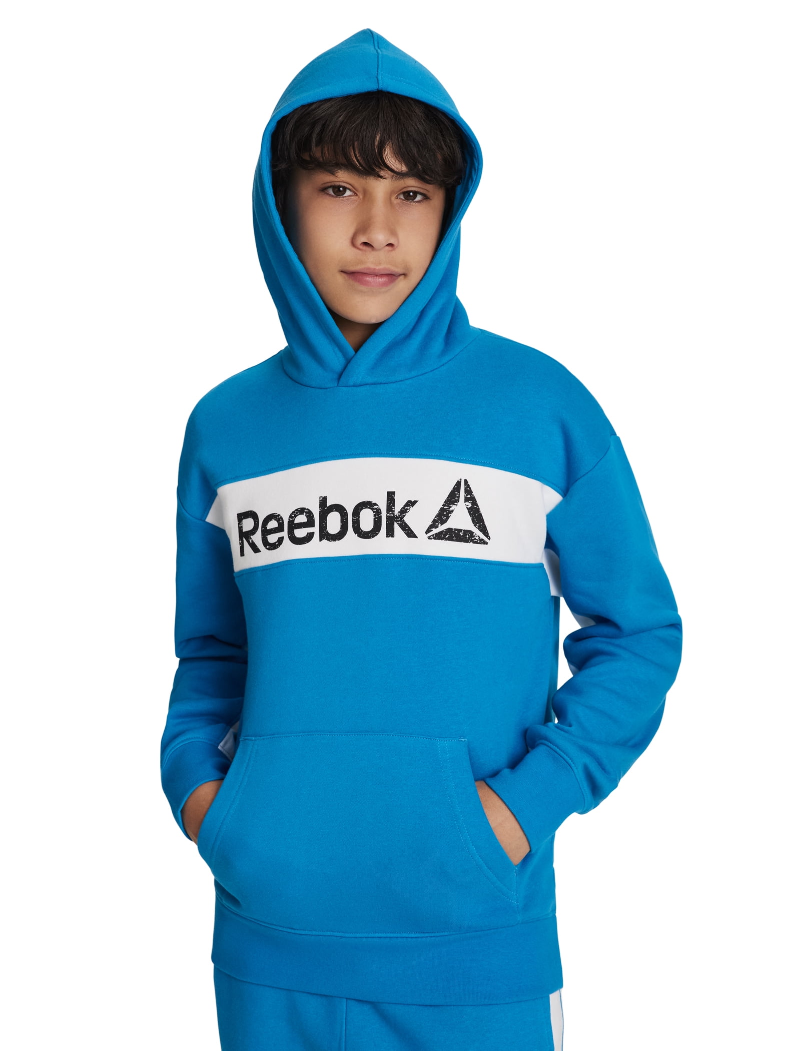 Reebok Boy's Colorblock Fleece Hoodie, Sizes 4-18