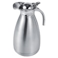 thumbnail image 4 of Cafetera de acero inoxidable con doble pared y aislamiento al vacío, termo, botella de agua caliente de 1,5 l, color plateado, 4 of 10