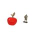 thumbnail image 5 of Estatua De Caballero De Cerámica Con Forma De Fruta, Adorno De Simulación, Obra De Arte Para Decoración Del Hogar, Escultura Creativa Europea Para Cafetería, Sala De Estudio, Entrada, Sala, 5 of 8