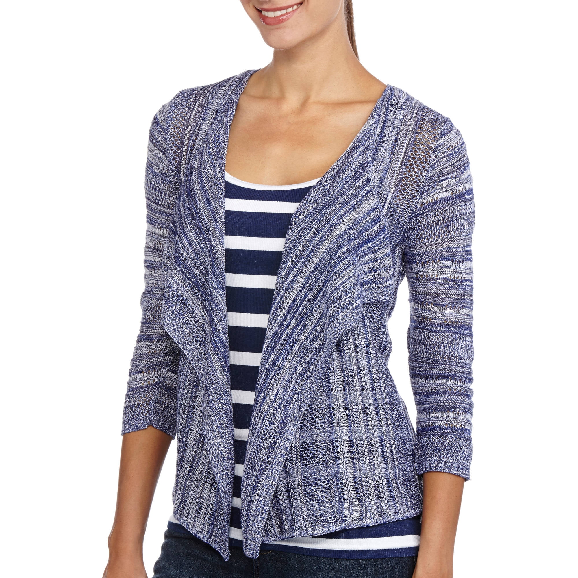Faded Glory - Women's Pointelle Cardigan - Walmart.com - Walmart.com