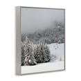 thumbnail image 2 of Winter Snowscape Woodland Trees Gray Framed Giclee Art, 11 x 14, 2 of 7