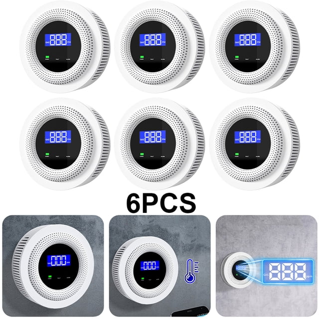 Tuya Smart en Casa Detector Gas Fuga Carbón Válvula Solenoide Doméstica Alarma Gas