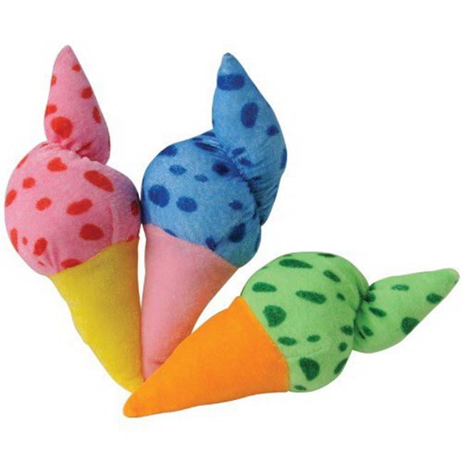 plush ice cream cone dog toy