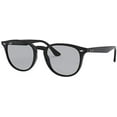 thumbnail image 2 of Ray-Ban RB4259F Low Bridge Fit Round Sunglasses, Black/Light Grey, 53 mm, 2 of 3