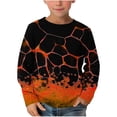 thumbnail image 1 of T-shirts à Manches Longues pour Garçons, Col Rond, Confortables, Couleurs, Imprimés Rouges pour Filles 4-5 Ans, 1 of 4