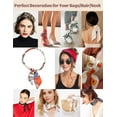 thumbnail image 6 of PTSPLLMY 2/6/10Scarf Bags for Women Handbag Scarfs Band Hair Neck Scarves Fashion Gifts, 6 of 8