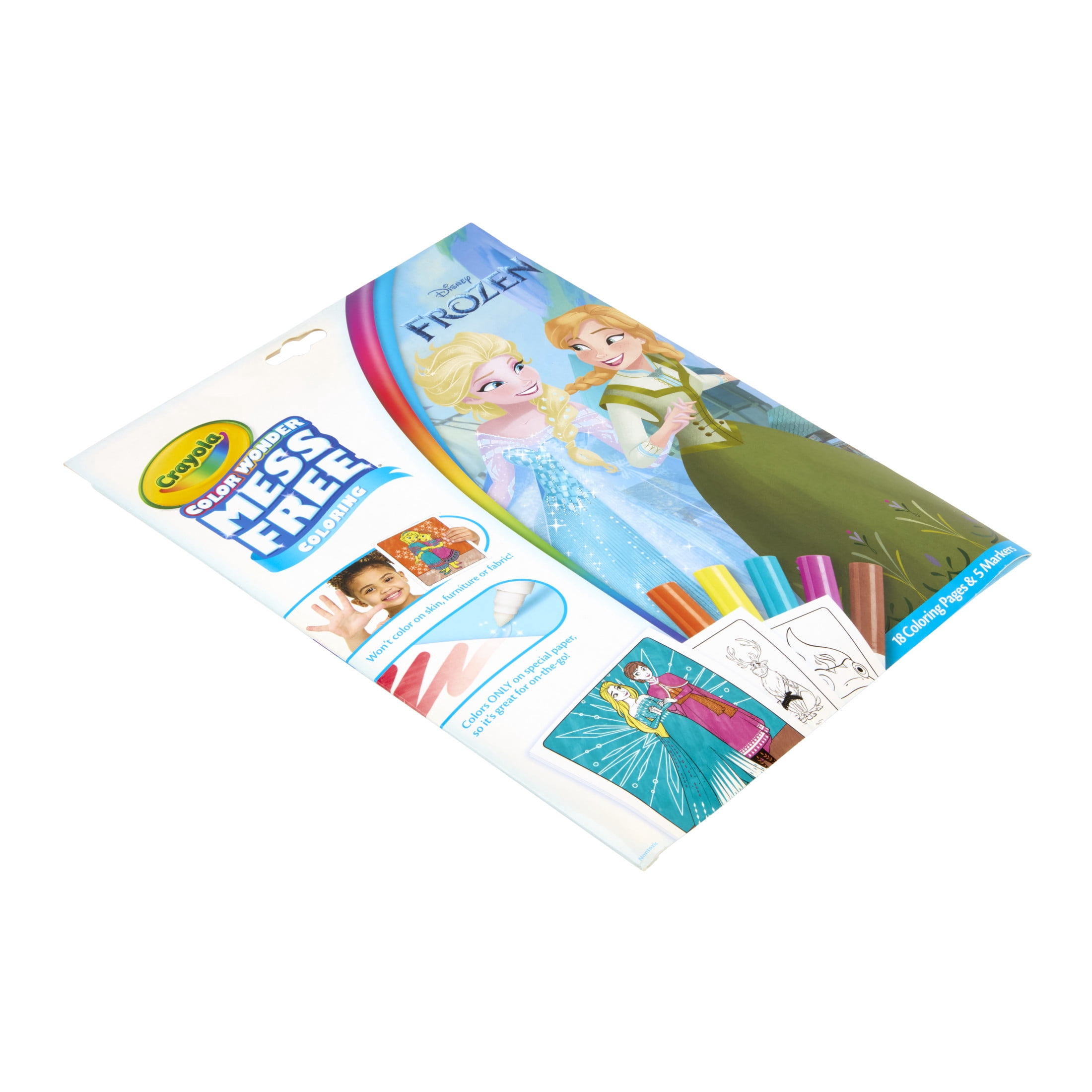 Crayola Color Wonder Mess Free Frozen 2 Coloring Set, 18 Pgs, Preschool Supplies, Arts and Crafts, Travel Activity, Back to School Gift for Toddlers, Ages 3+