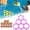 D, variant on Noothes Floating Pool Tossing Game Colorful Inflatable Ring Toss Set with Soft Foam Balls for Summer Outdoor Fun and Parties