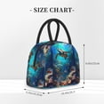thumbnail image 2 of Salouo Underwater Fish Turtle for Insulated Lunch Bag for Women/Men - Leakproof Cooler Tote Bag Organizer - Reusable Lunch Box for Office Picnic Hiking Beach-One Size, 2 of 6