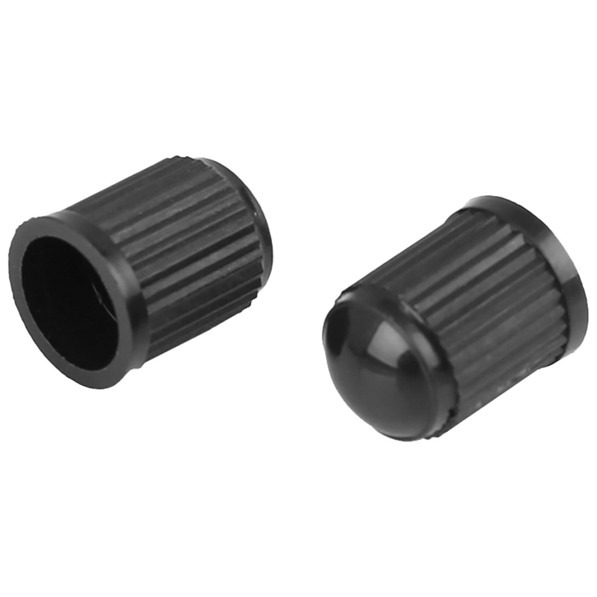 Unique Bargains 6Pcs Car Black Plastic Tire Air Valve Stem Caps Tyre Wheel Rims Dust Cover