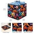 thumbnail image 3 of Starfish Large Capacity Foldable Storage Baskets with Handle, 10.8"x10.5"x10.6", Toy Storage Cube Organizer Storage Containers, 3 of 6