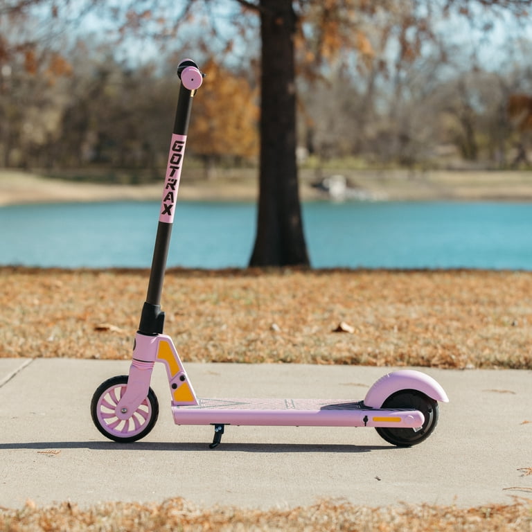 GOTRAX, Electric Scooter Kids 6-12, Pink, 150W 7.5 mph, Solid