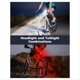 thumbnail image 2 of Luces de Bicicleta para Ciclismo Nocturno, Luces Delanteras y Traseras Recargables por USB, Juego de Luces Delanteras y Traseras Impermeables para Bicicleta., 2 of 5