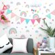 thumbnail image 5 of Pegatinas de pared de estrellas arcoíris | Bonitas calcomanías de PVC con dibujos animados para dormitorio y sala de estar | Diseño impermeable de estrellas arcoíris, 5 of 5