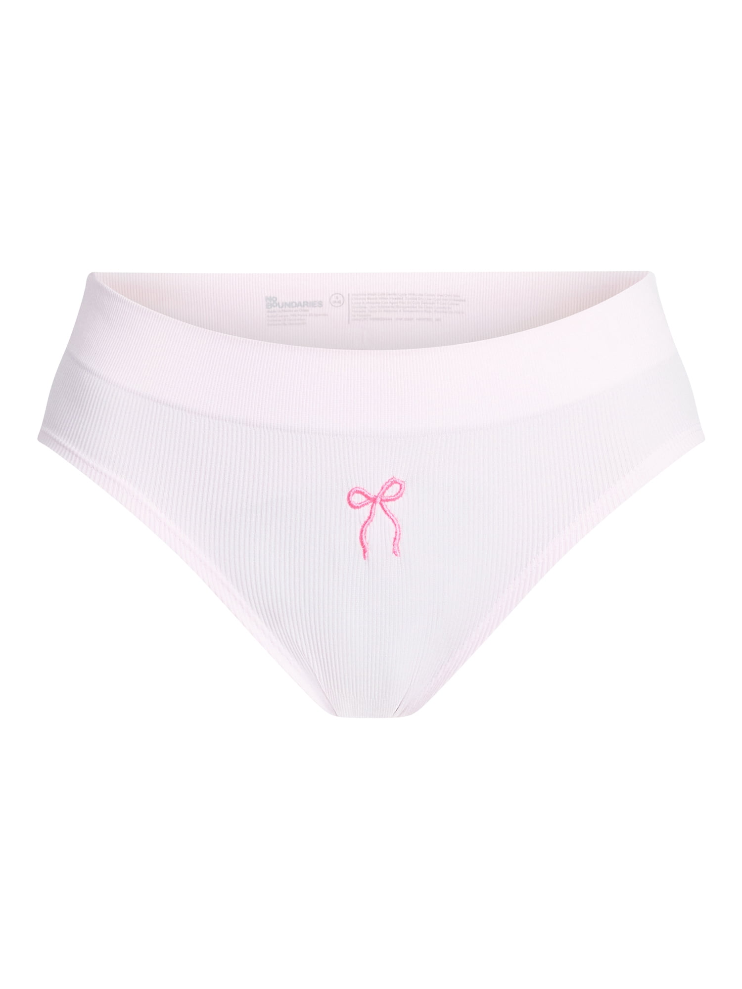 No Boundaries Seamless Ribbed Hipster Panties, 3-Pack, Women’s, Sizes XS-XXXL