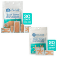 thumbnail image 3 of Tru-Colour Skin Tone Bandages Assorted Shapes Variety Pack - Beige, 4 Pack, 3 of 6