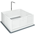 thumbnail image 1 of PawHut Boîte de Mise Bas pour Chiens avec Support de Lumière Rétractable, Tapis, 41 Pouces x 39 Pouces, 1 of 9